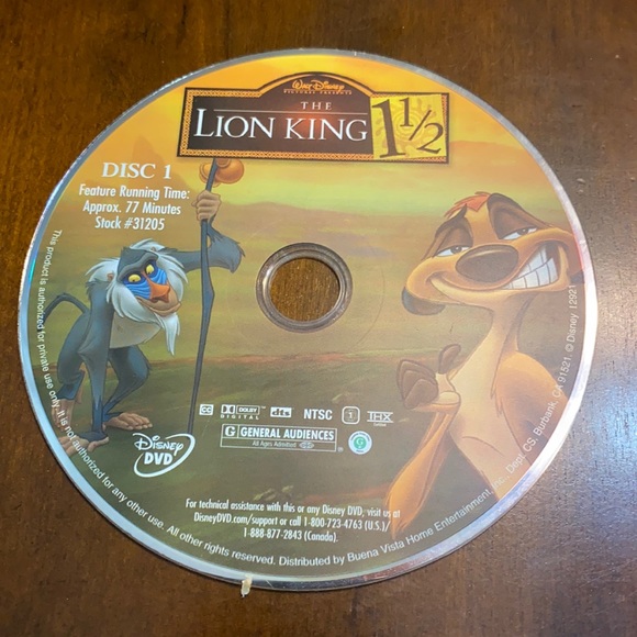 DVD: The Lion King 1 1/2 - Picture 1 of 2